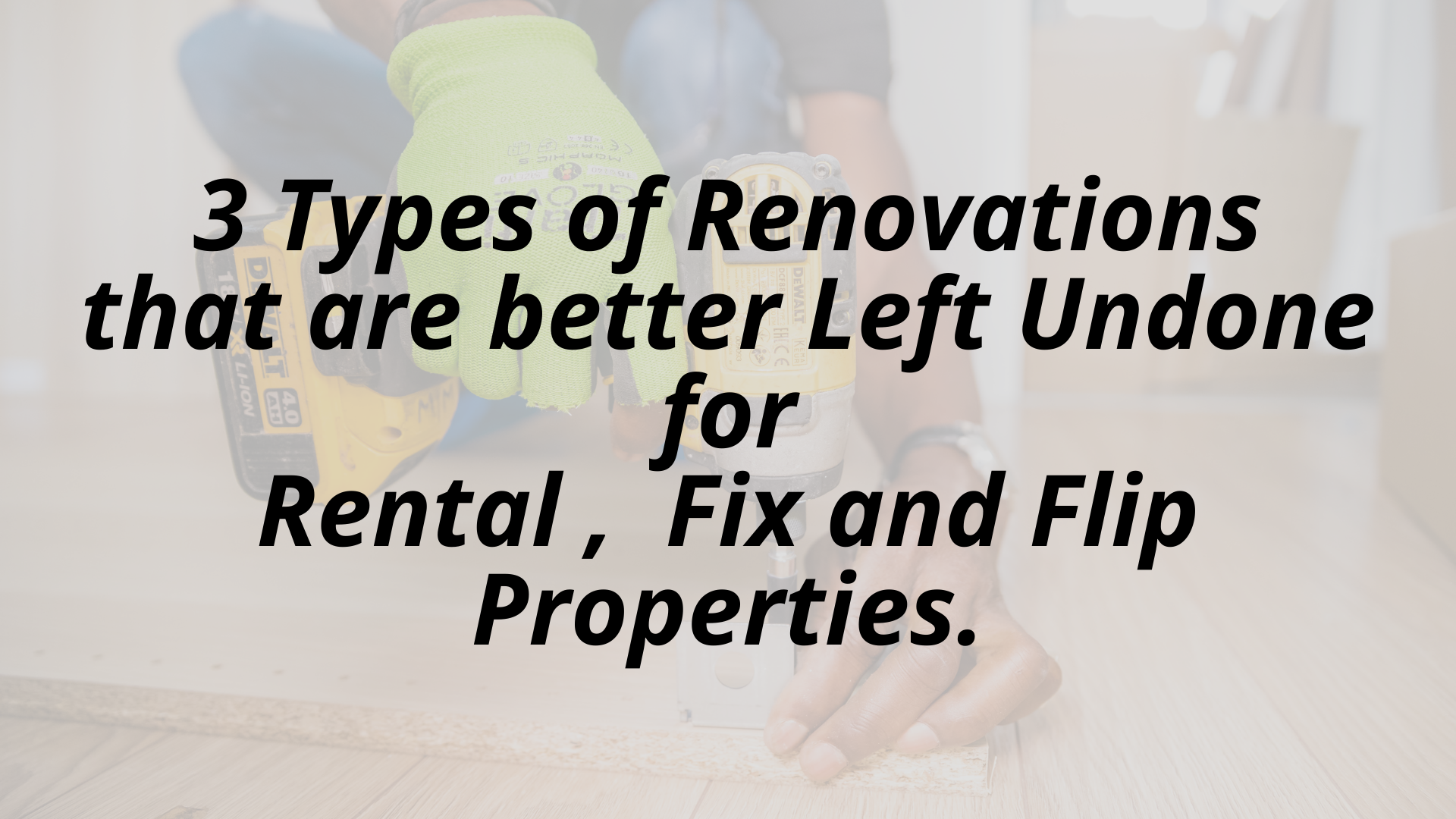 Home Renovation Tips